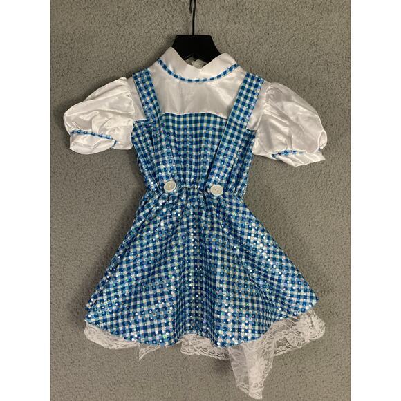 Rubies Girls Dorothy Costume Dress‎ Size 4 Blue Wizard of Oz Party Outfit - Picture 8 of 13